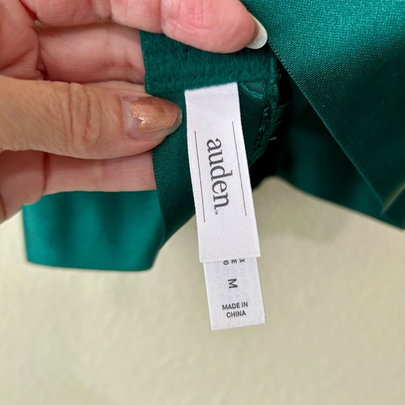 Auden Green Satin Mesh Bralette Adjustable Straps Medium 34C 34D 36B 36C NEW NWT - Picture 11 of 12